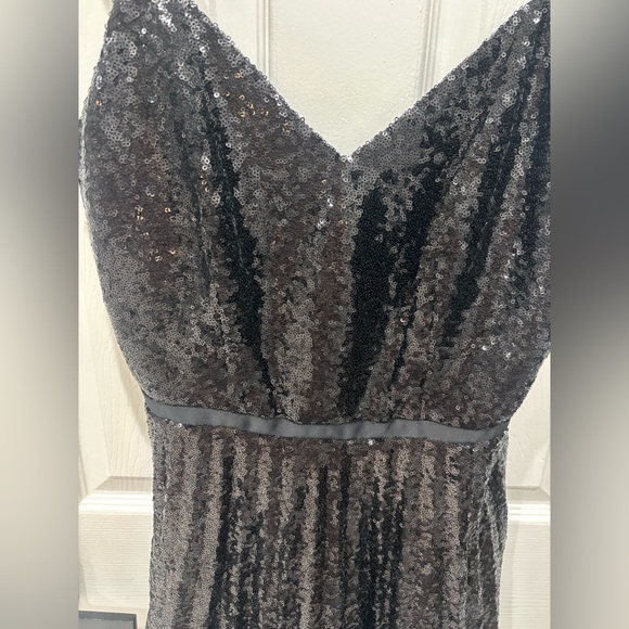 TED BAKER London, Size 2, Elegant Black Sequin Dress - Picture 4 of 9